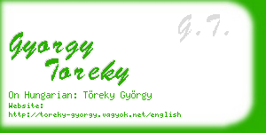 gyorgy toreky business card